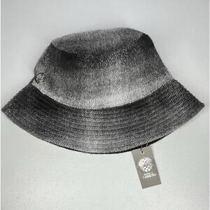 Vince Camuto Poly Wool Blend Bucket Hat Womens One Size Gray Reversible